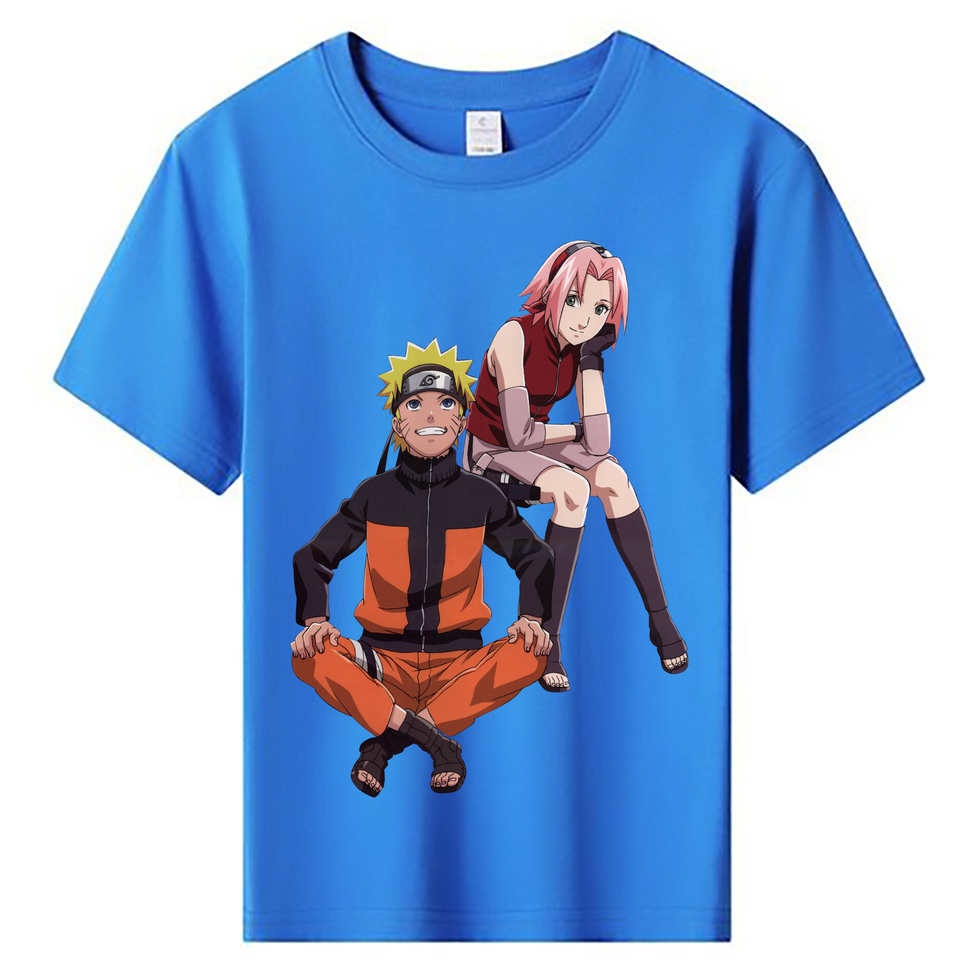 （画像用） NARUTO -ナルト- うずまき ナルト Uzumaki Naruto 綿100％キッズTシャツ（フロントプリント）
